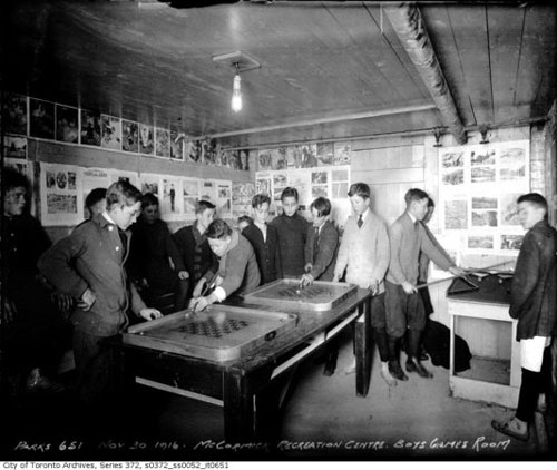 McCormick Recreation Centre - Boys Games Room 1916