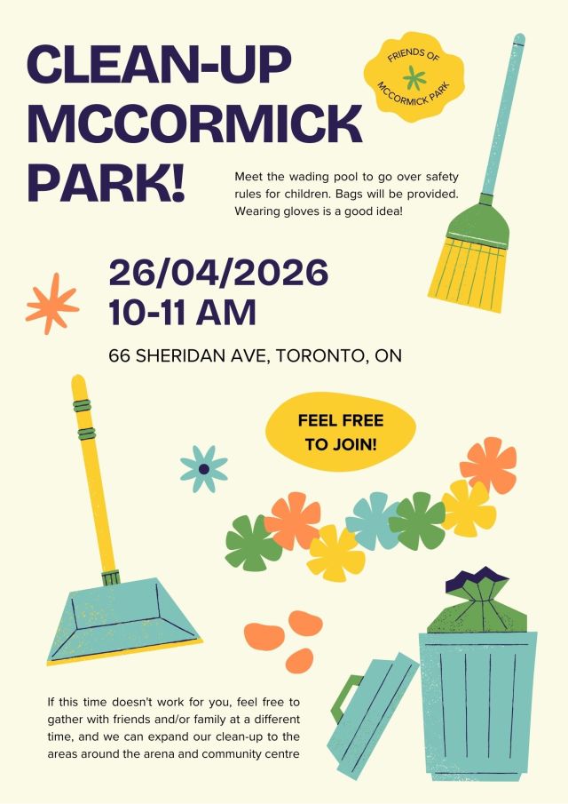 McCormick Park Toronto 2026 Clean up
